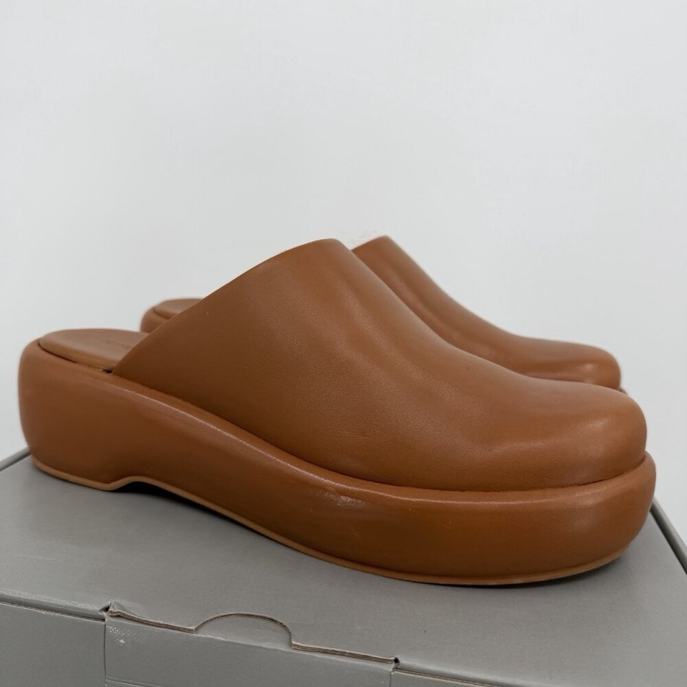 Everlane The Puffa Flatform in Brown Leather 10 Women's Chunky Platform Clog
